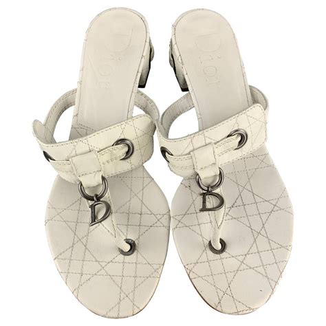 christian dior thong sandals|genuine christian dior sandals.